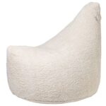 Blød lounge sækkestol i økologisk bomuld